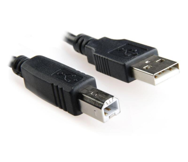 GEMBIRD KABEL USB 2.0 A-B M/M 3M CZARNY CCP-USB2-AMBM-10 - 64536 - zdjęcie